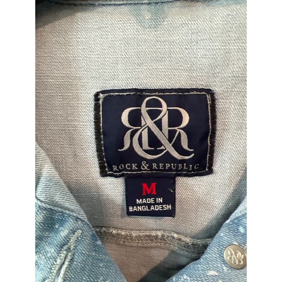 Rock & Republic size medium denim vest - Picture 2 of 4